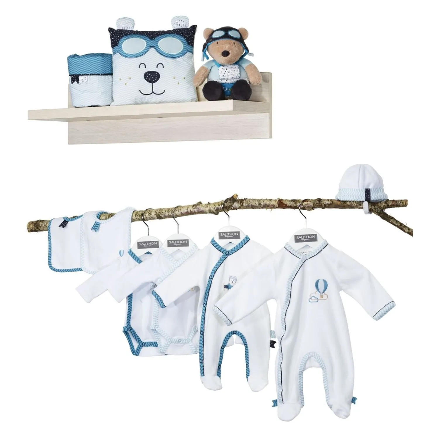 Sauthon Pyjama velours New Lazare Garçon Naissance