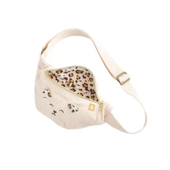 Sauthon Sac Banane Enfant Léopard Ecru/Noir/Caramel