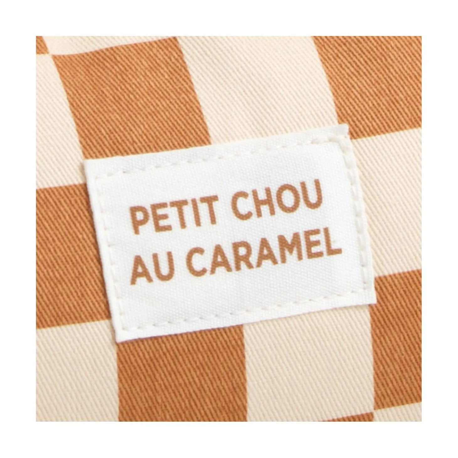 Sauthon Sac Polochon Enfant Damier Petit Chou Ecru/Caramel