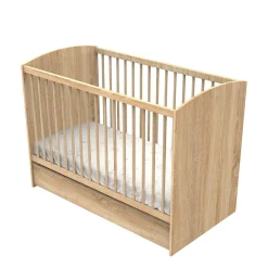 Sauthon                    Tiroir de lit Azur    Chêne Doré - Blanc            60x120 cm