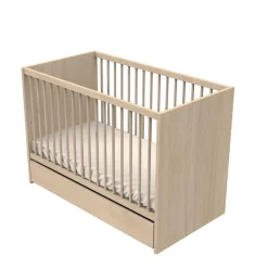 Sauthon Tiroir de lit Tokyo Chêne Suave - Blanc 60x120 cm