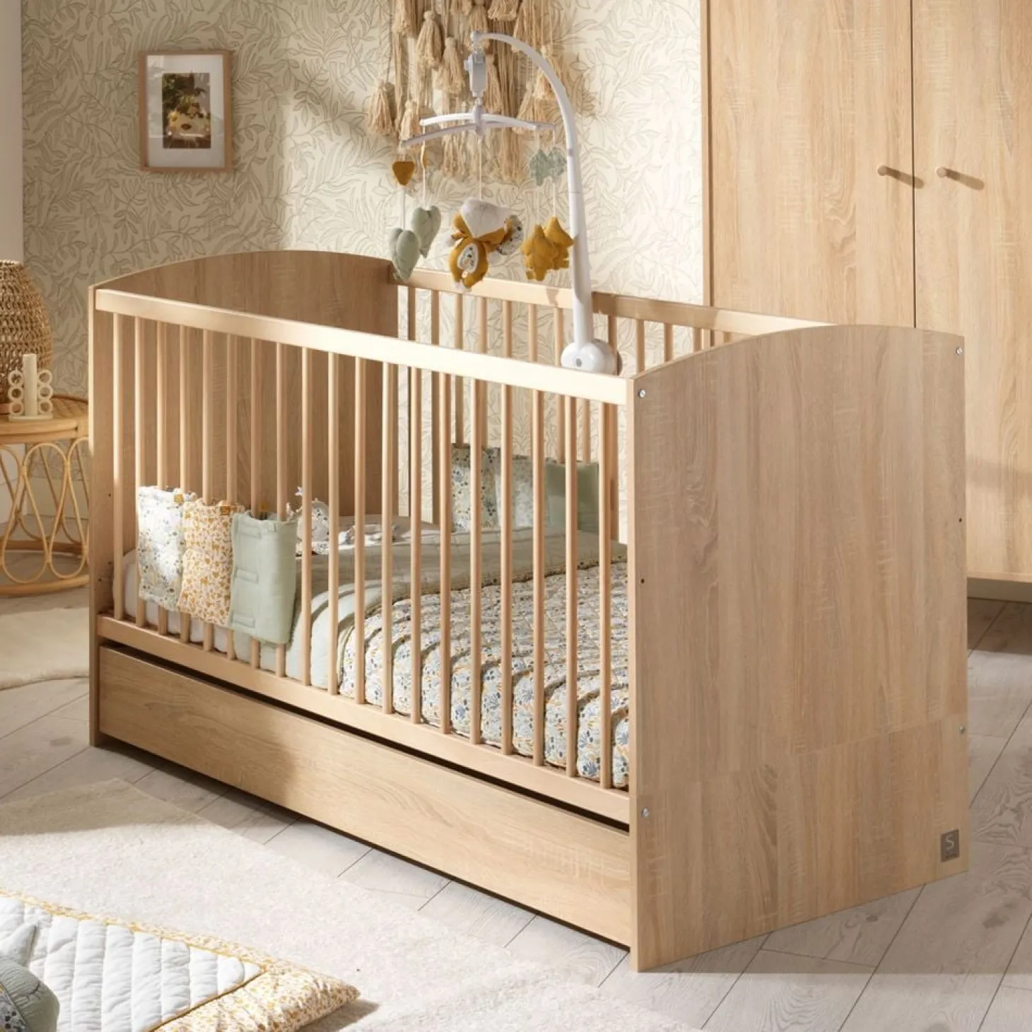 Sauthon Tiroir pour little big bed Access Chêne Doré 70x140 cm