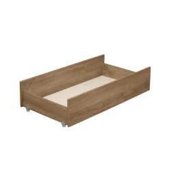 Sauthon Tiroir Sur Roulettes pour lit combiné Mokka Chêne Mokka
