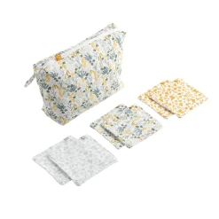 Sauthon                    Trousse de toilette avec carré éponge Promenons nous    Tilleul