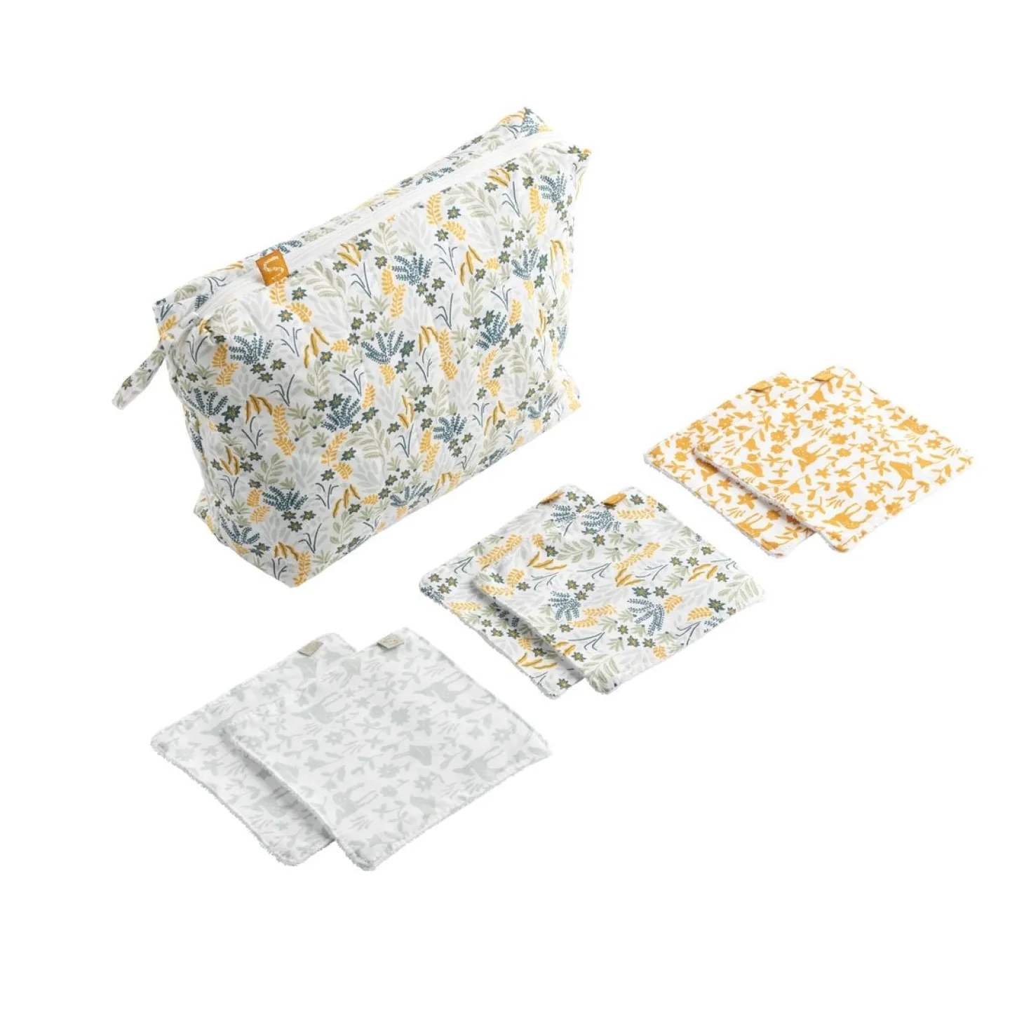 Sauthon Trousse de toilette avec carré éponge Promenons nous Tilleul