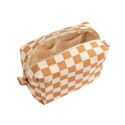 Sauthon Trousse de Toilette Damier Petit Chou Ecru/Caramel