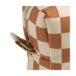 Sauthon Trousse de Toilette Damier Petit Chou Ecru/Caramel