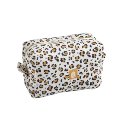 Sauthon                    Trousse de Toilette Motif Léopard Leopard    Ecru/Noir/Caramel