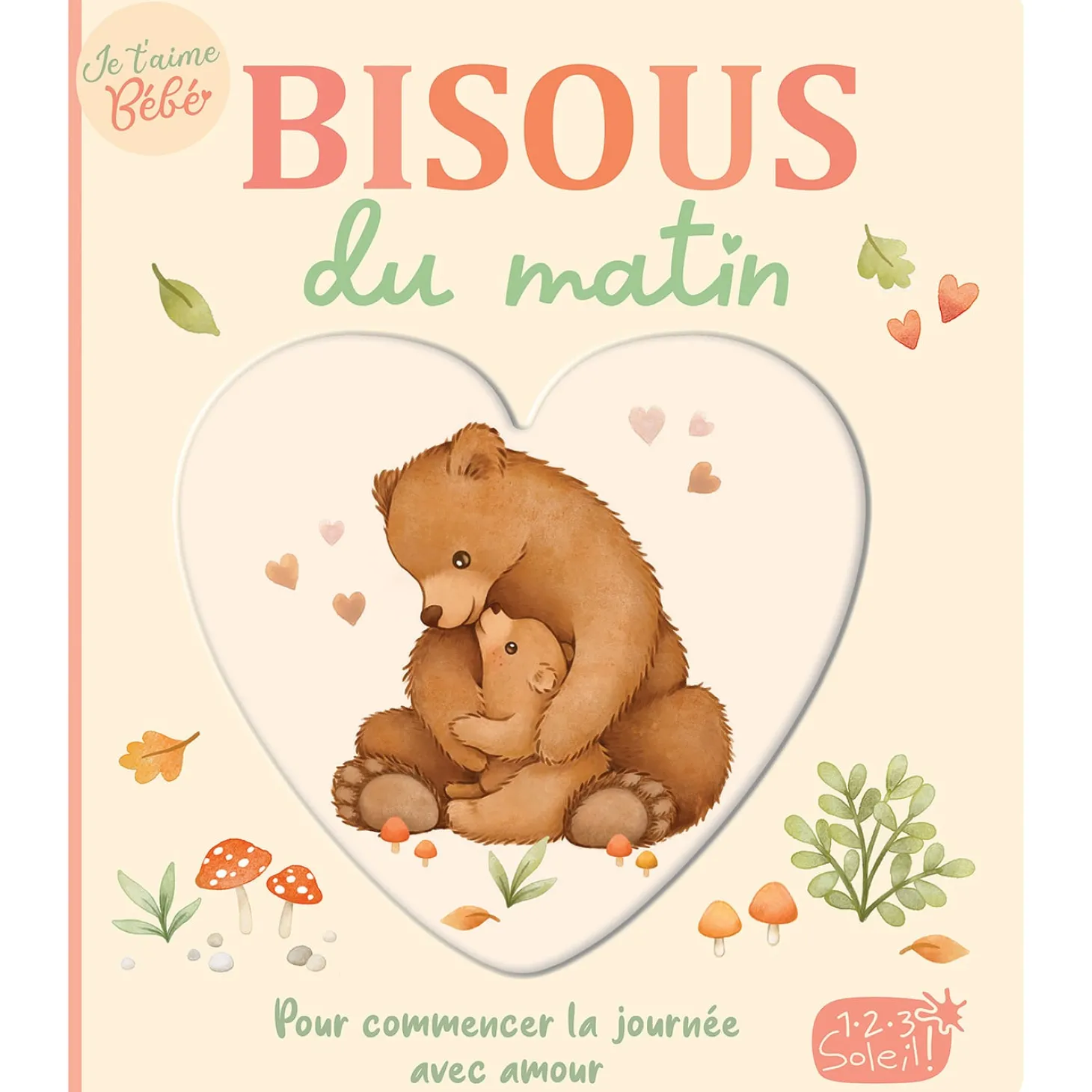 123 soleil Livre Bisous Du Matin Multicolore