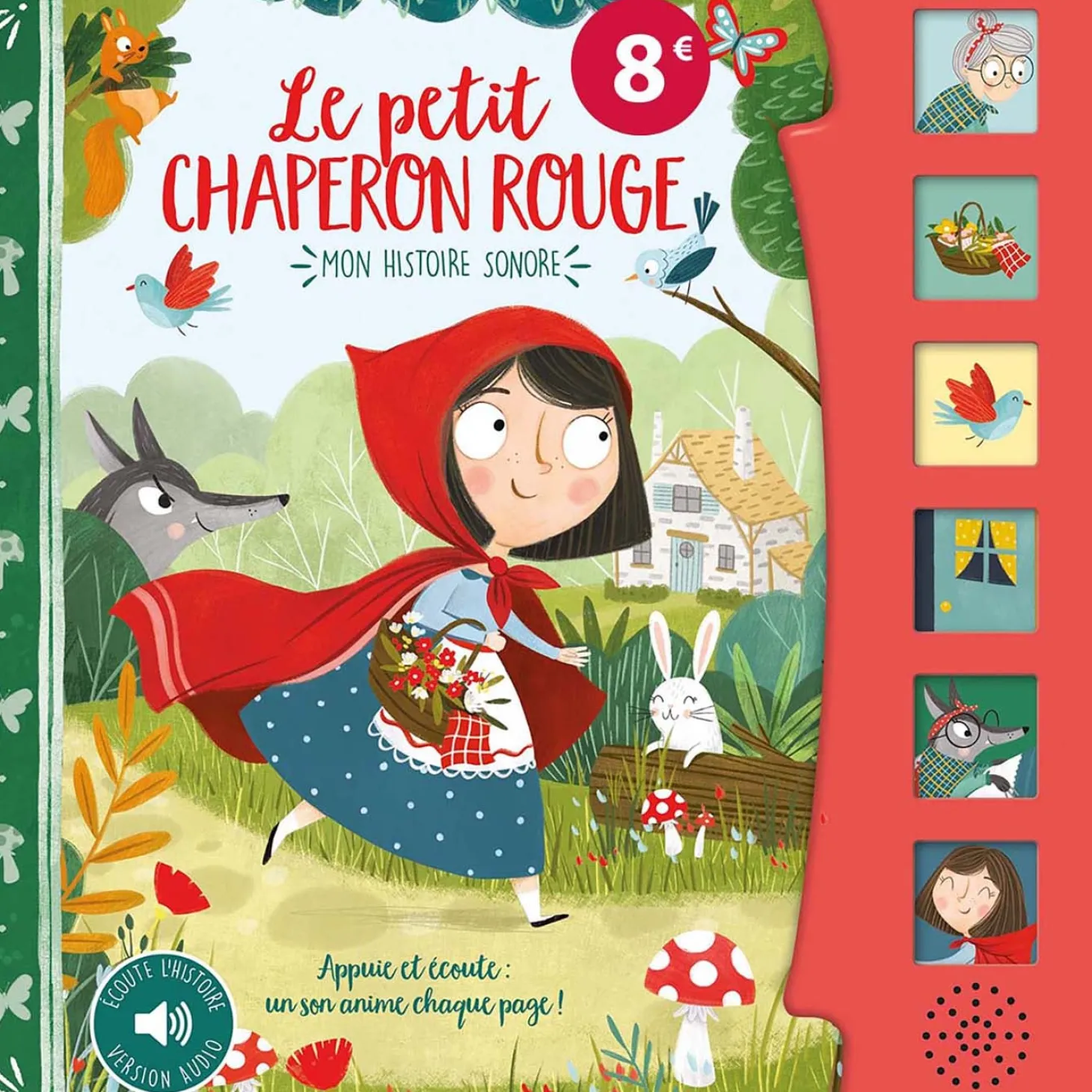 123 soleil Livre Histoire Sonore Petit Chaperon Rouge Multicolore