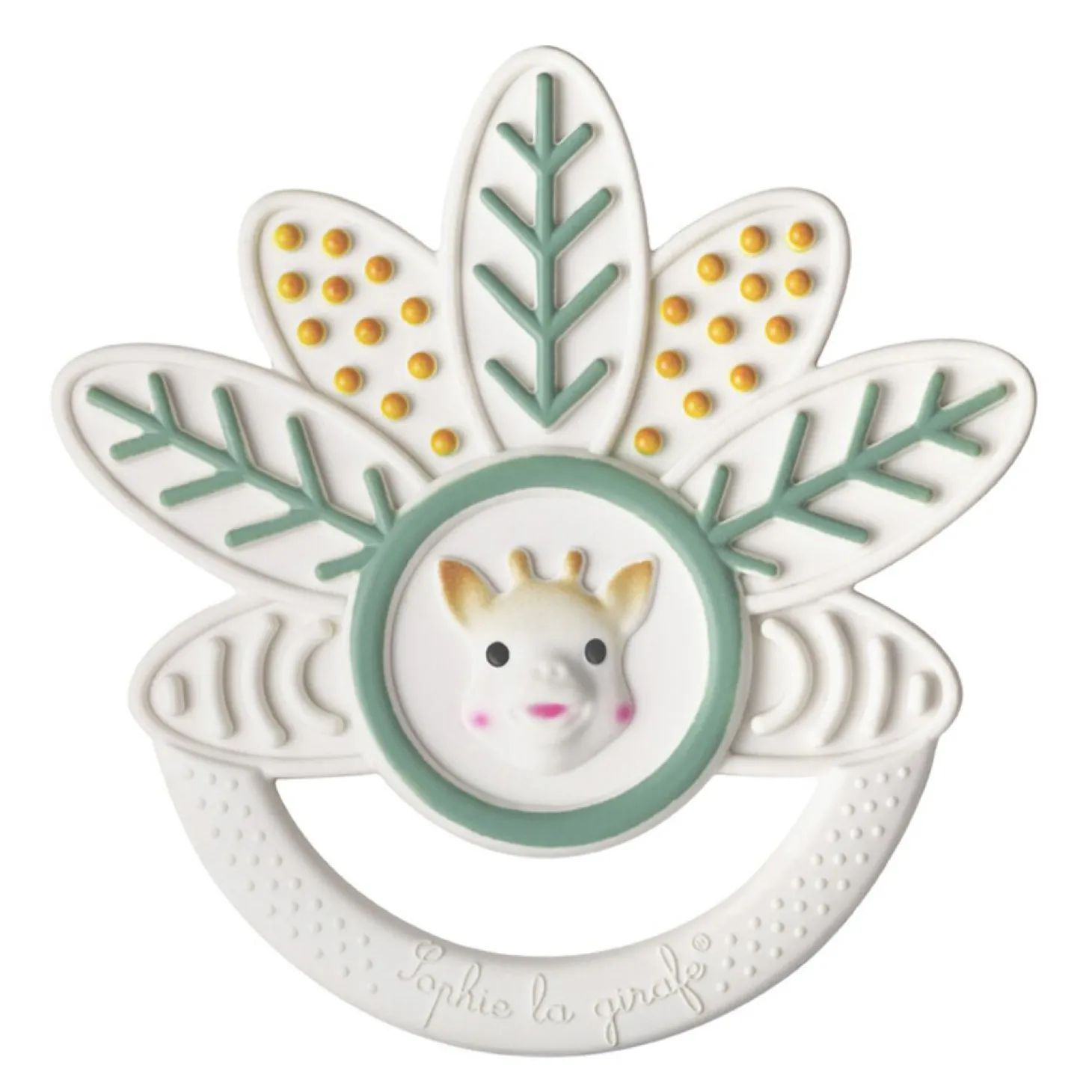 Sophie la girafe Anneau de dentition mille-feuilles vert
