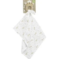 Sophie la girafe                    Anneau dentition avec lange    Beige