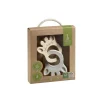 Sophie la girafe                    Anneaux silhouette Rubber & Wood