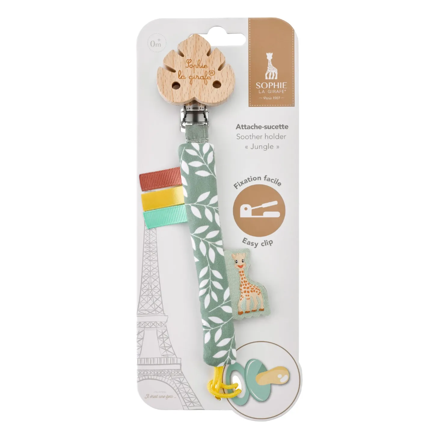 Sophie la girafe Attache-sucette Jungle Multicolore