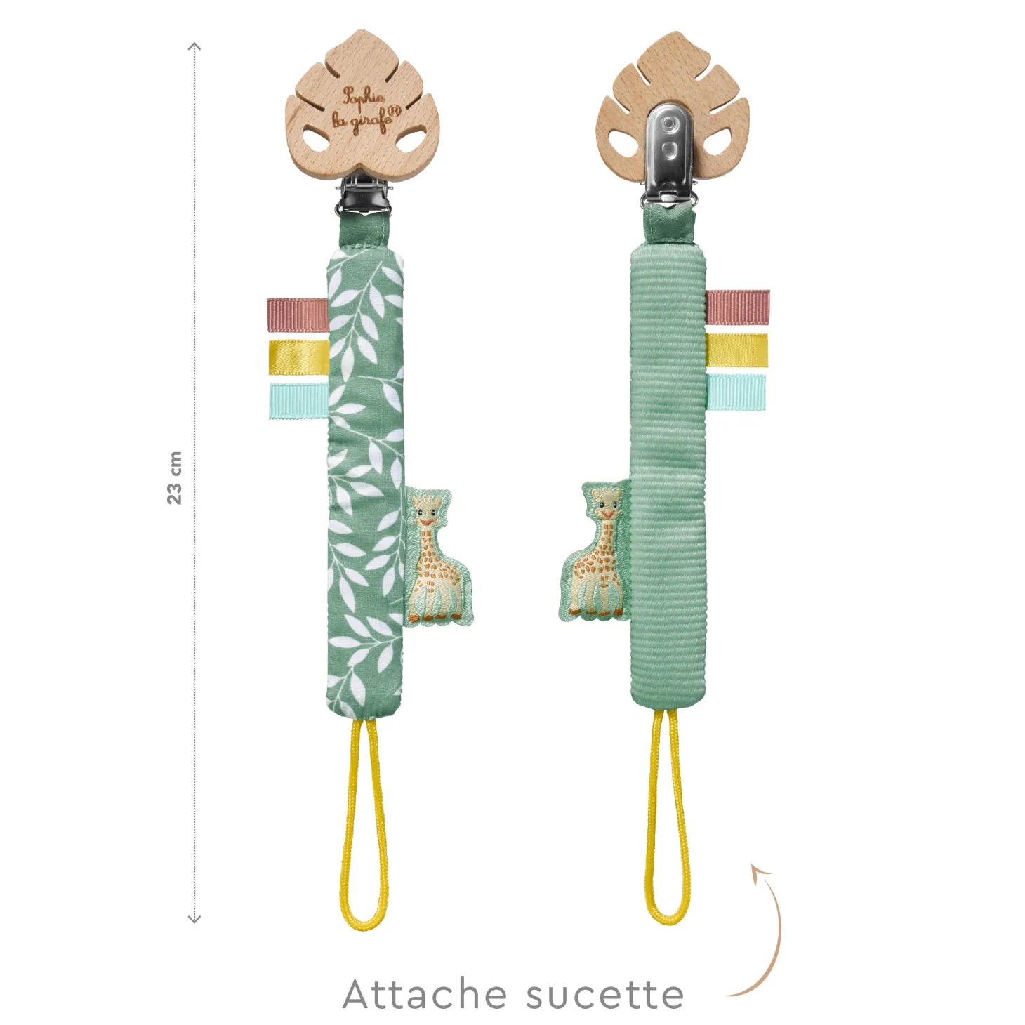 Sophie la girafe Attache-sucette Jungle Multicolore