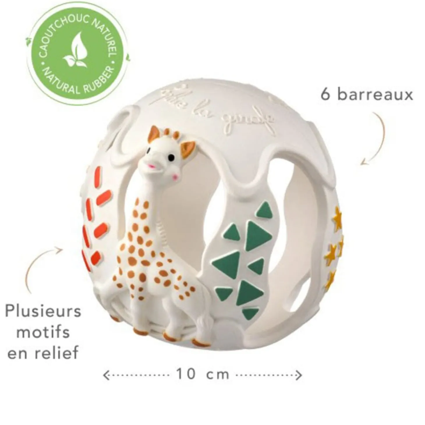 Sophie la girafe Balle de dentition sensorielle Blanc