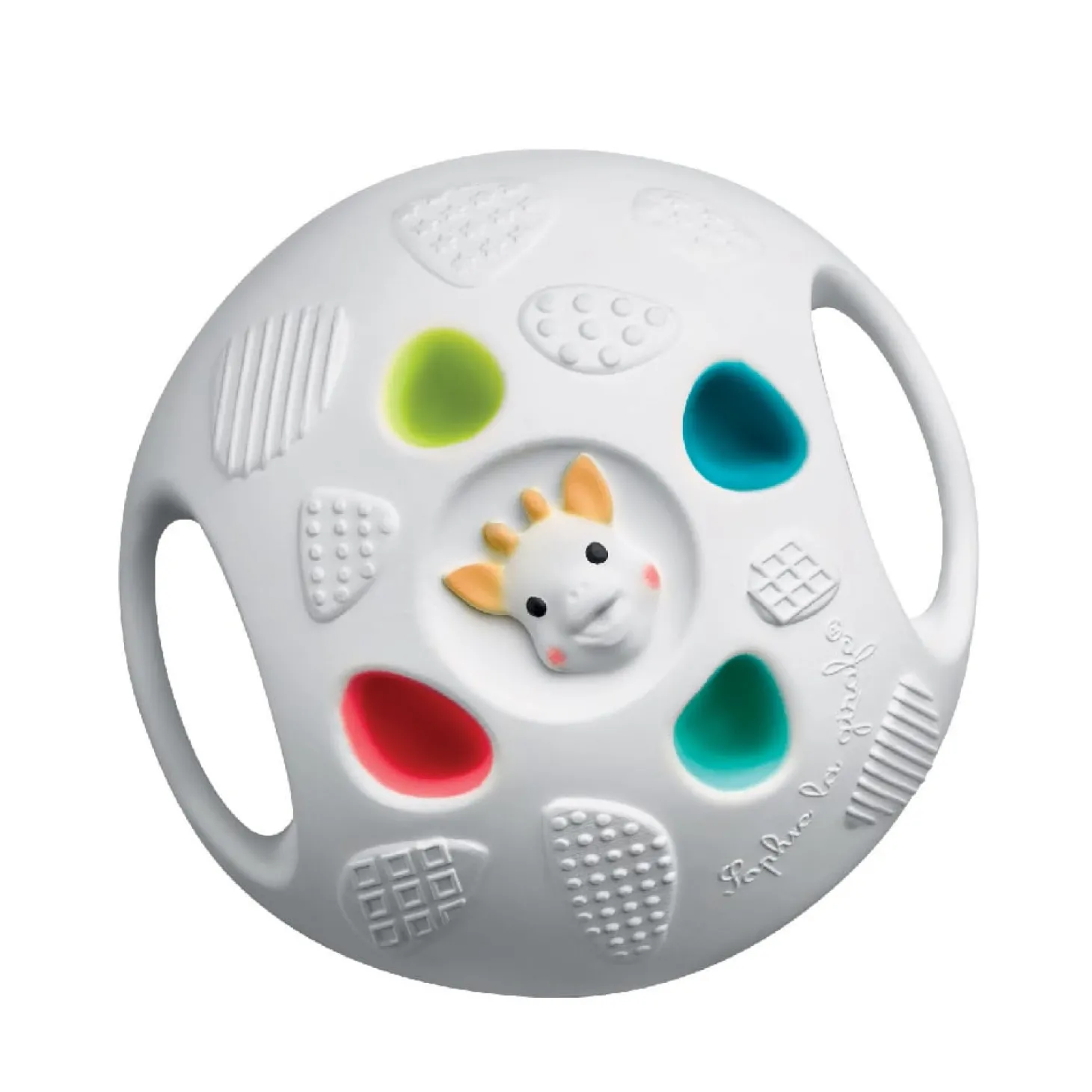 Sophie la girafe Balle sensorielle Senso'ball So'Pure Bleu, Vert, Rouge, Blanc