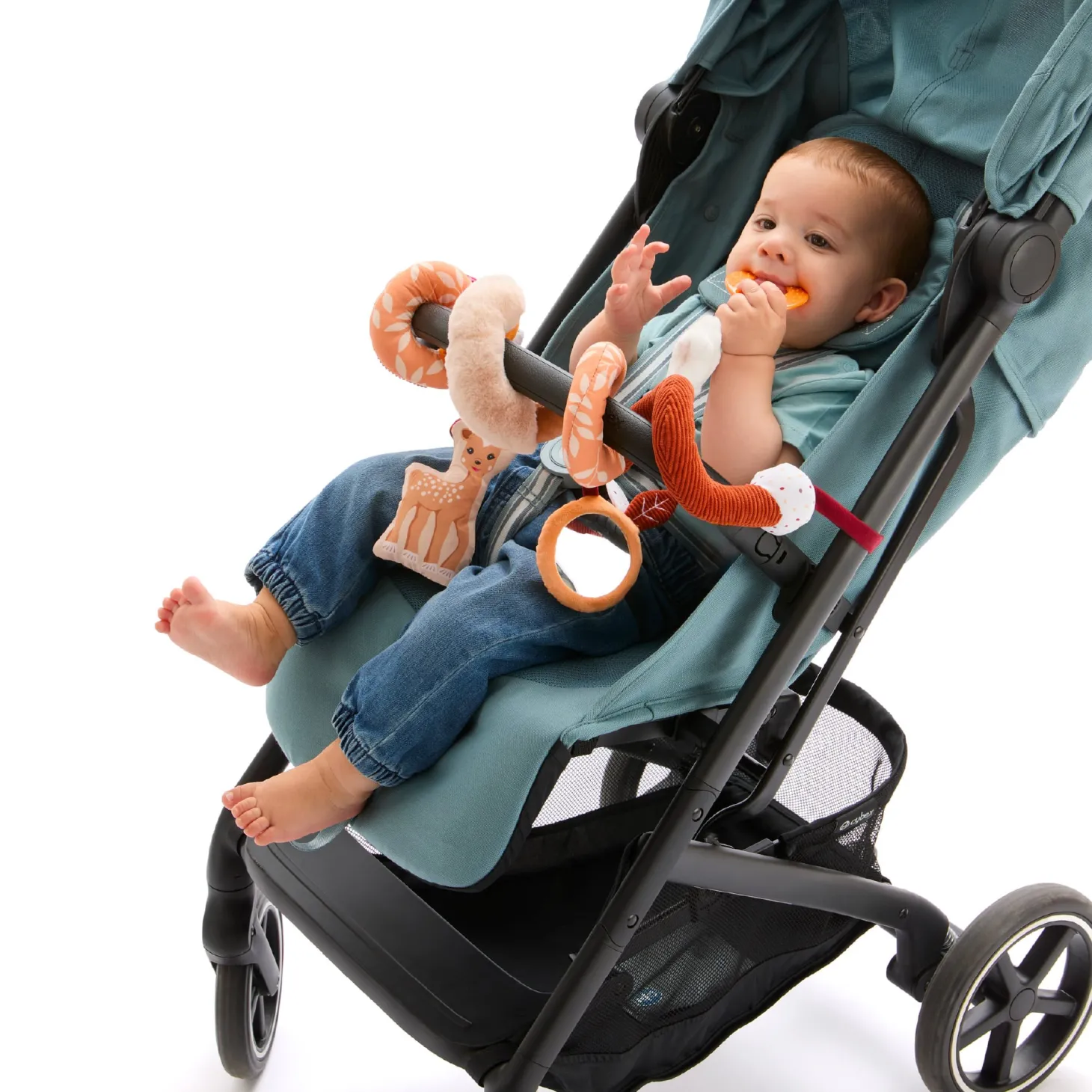Sophie la girafe Boulier spirale Fanfan le faon Multicolore