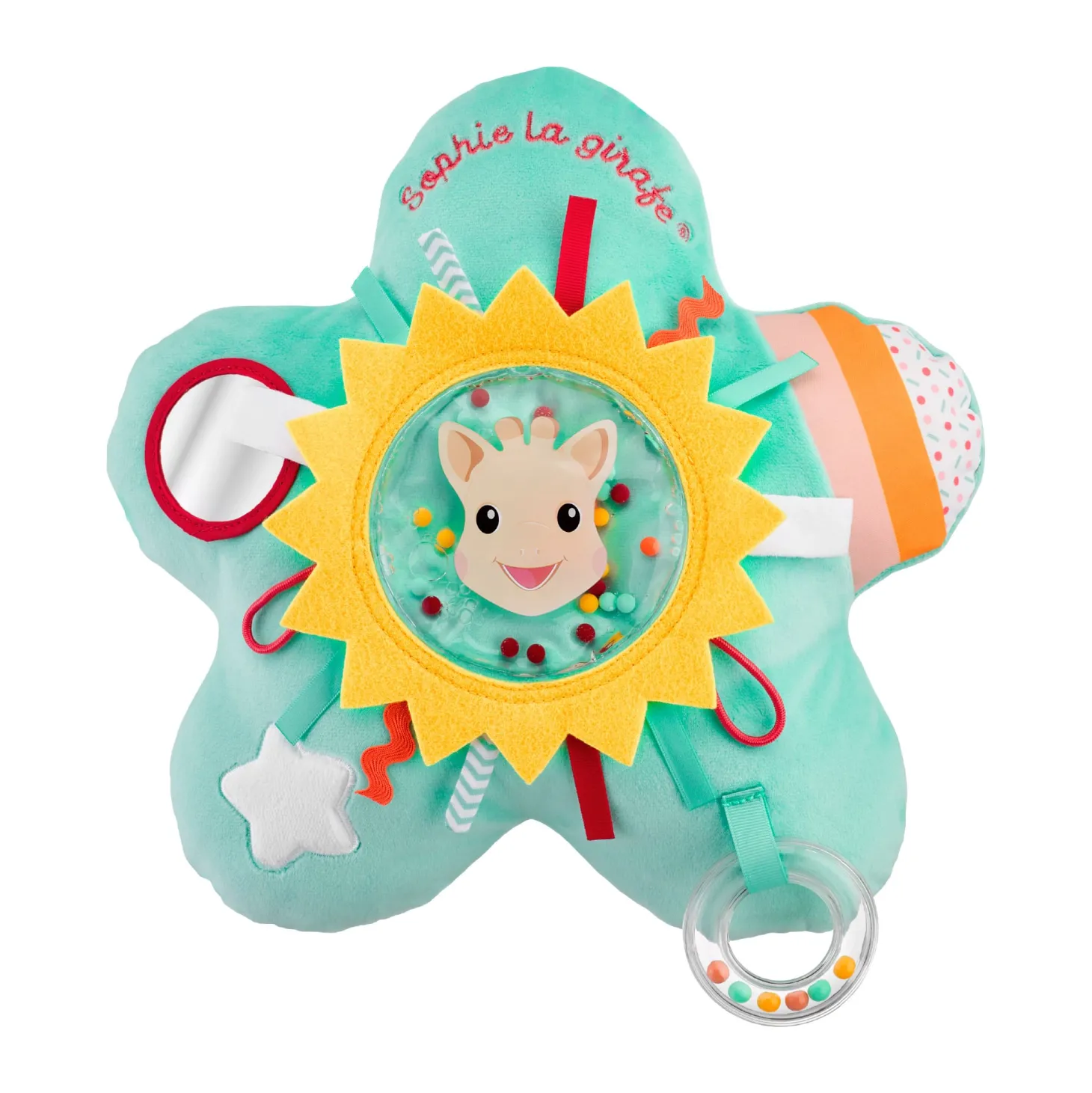 Sophie la girafe Coussin d'éveil soleil Multicolore