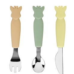 Sophie la girafe                    Couverts silicone    Olive