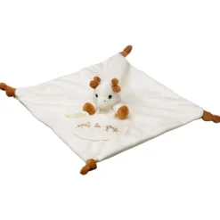 Sophie la girafe                    Doudou plat avec attache    Beige