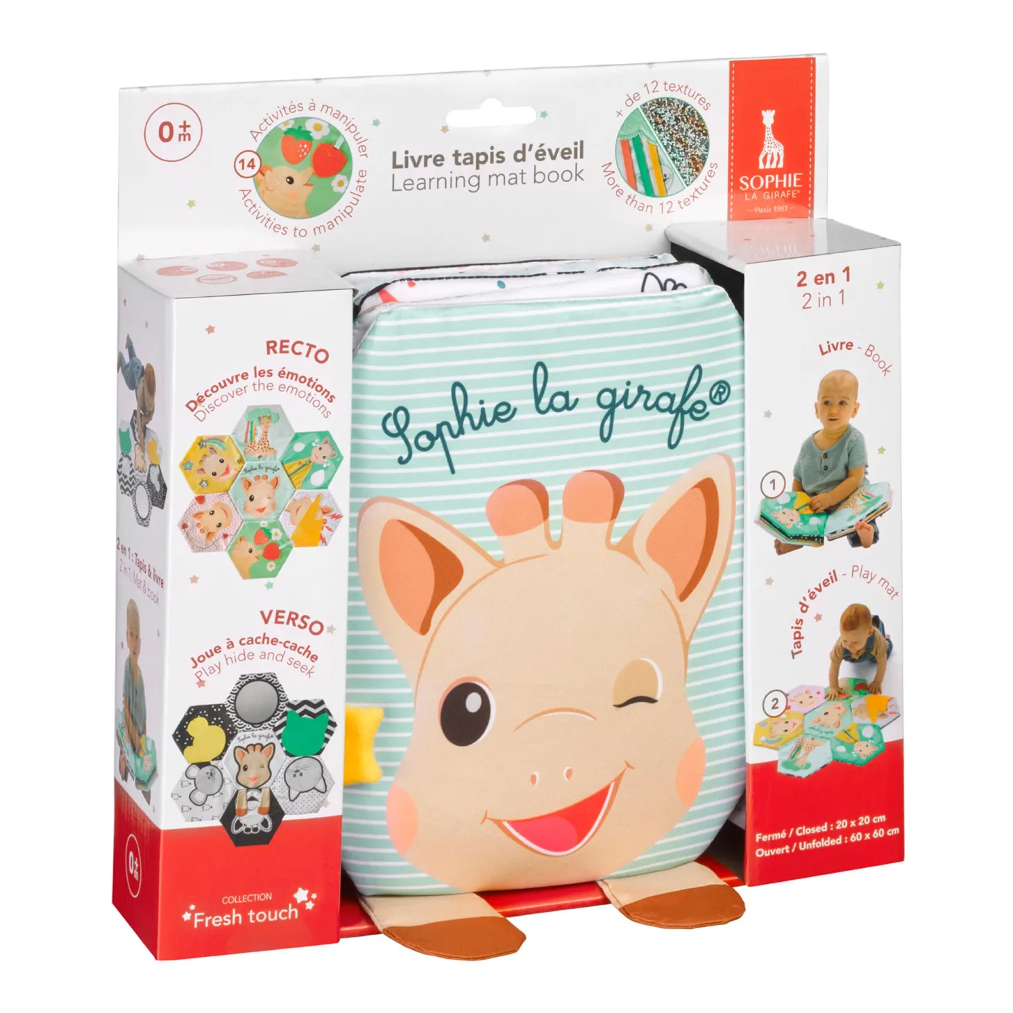 Sophie la girafe Livre tapis d'éveil Multicolore
