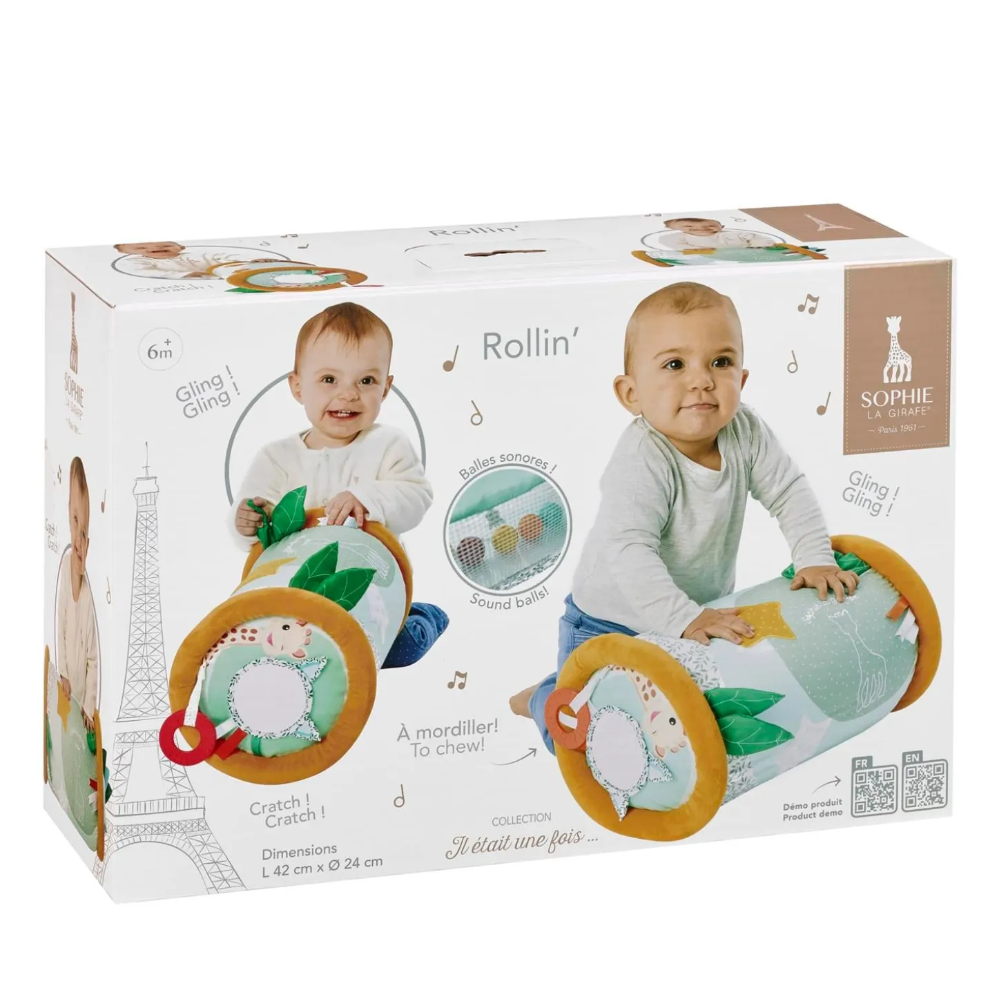 Sophie la girafe Rouleau de jeu Rollin'