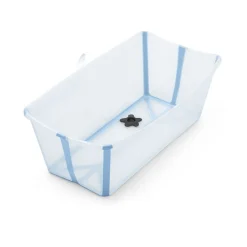 Stokke                    Baignoire Flexi Bath    Transparent Bleu Ocean