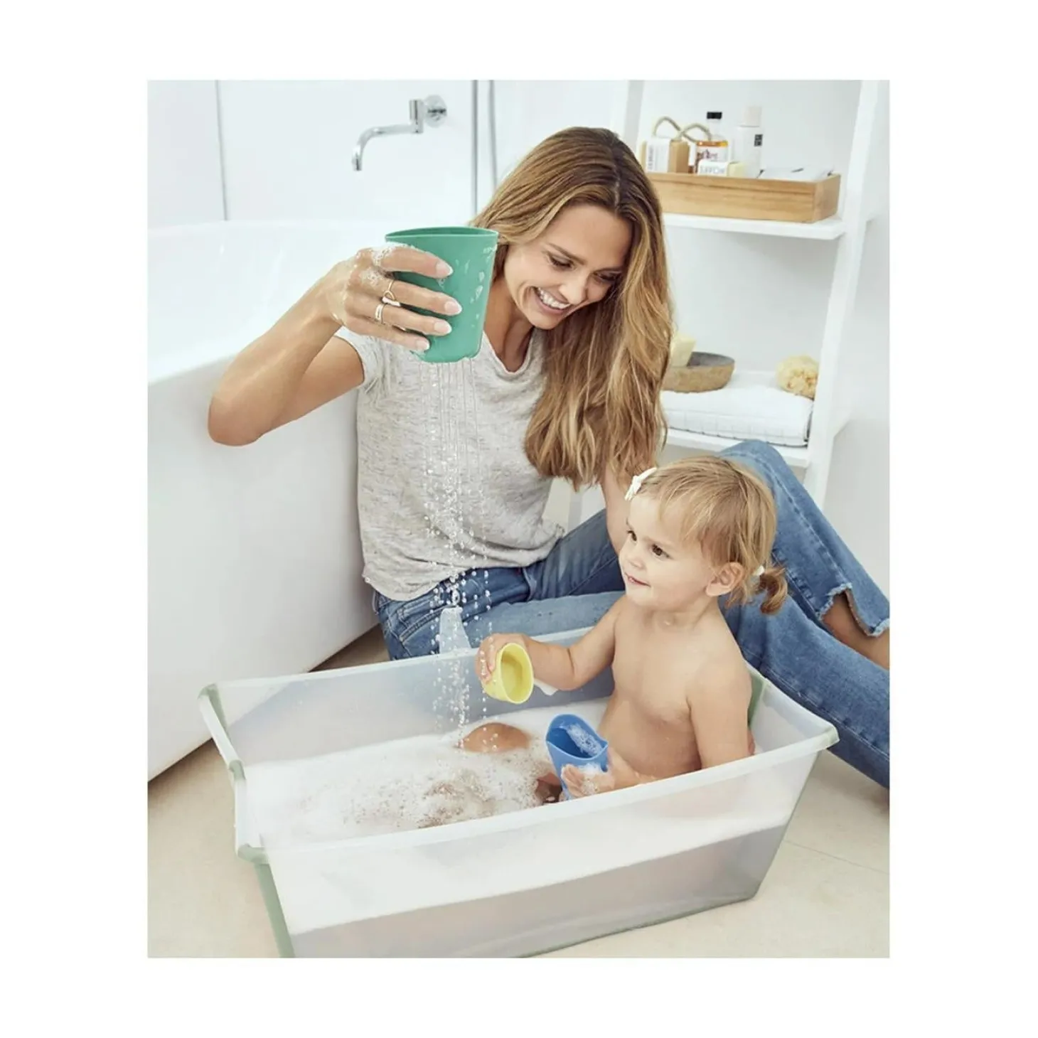 Stokke Baignoire Flexi Bath X-Large Transparent Vert