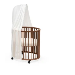 Stokke                    Drap-housse Mini Sleepi    Écru Fleuri