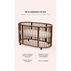 Stokke Lit berceau Sleepi Brun Chaud