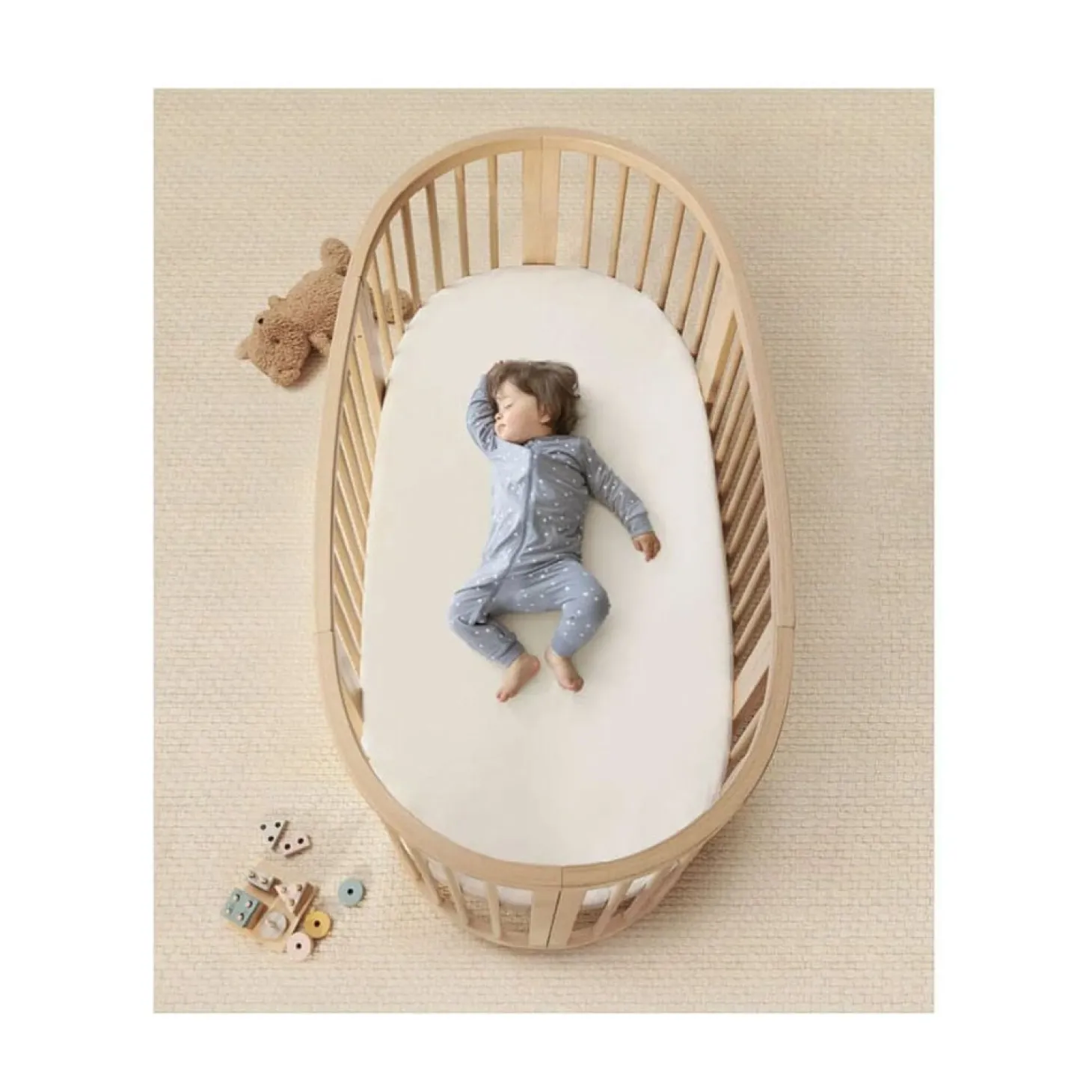 Stokke Lit évolutif Sleepi sans roues Natural