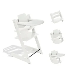 Stokke Pack Chaise haute Tripp Trapp + Baby Set + plateau Blanc / Blanc