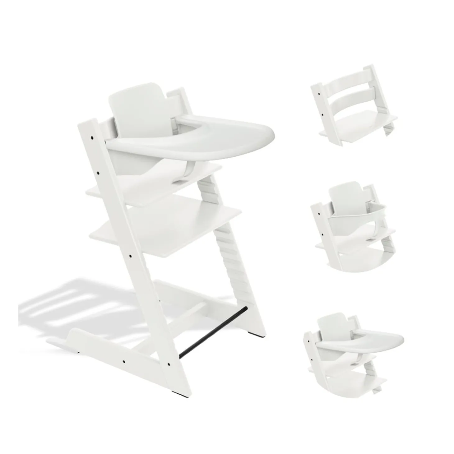 Stokke Pack Chaise haute Tripp Trapp + Baby Set + plateau Blanc / Blanc
