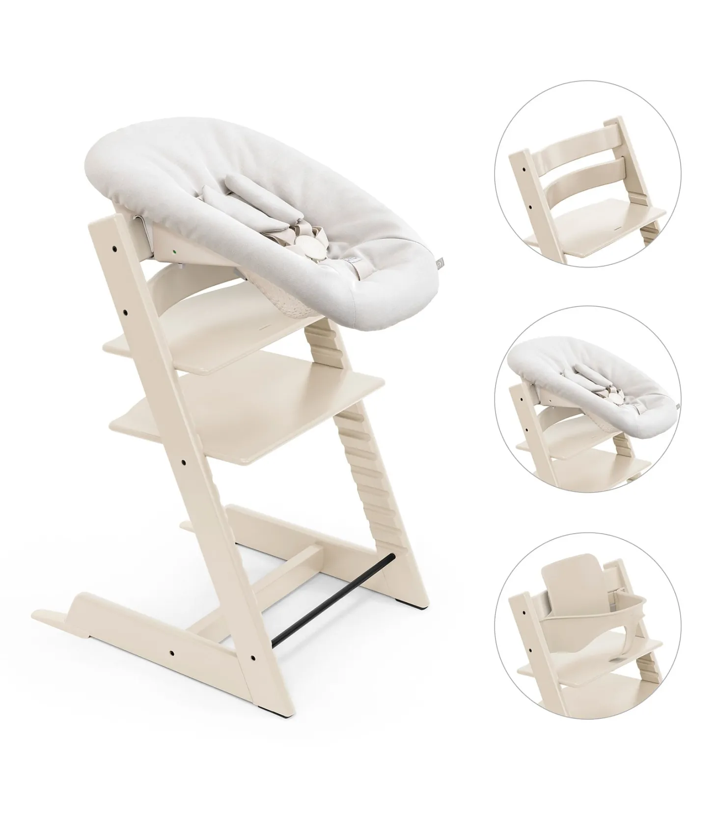 Stokke Pack chaise Tripp Trapp et Newborn set Vanilla White