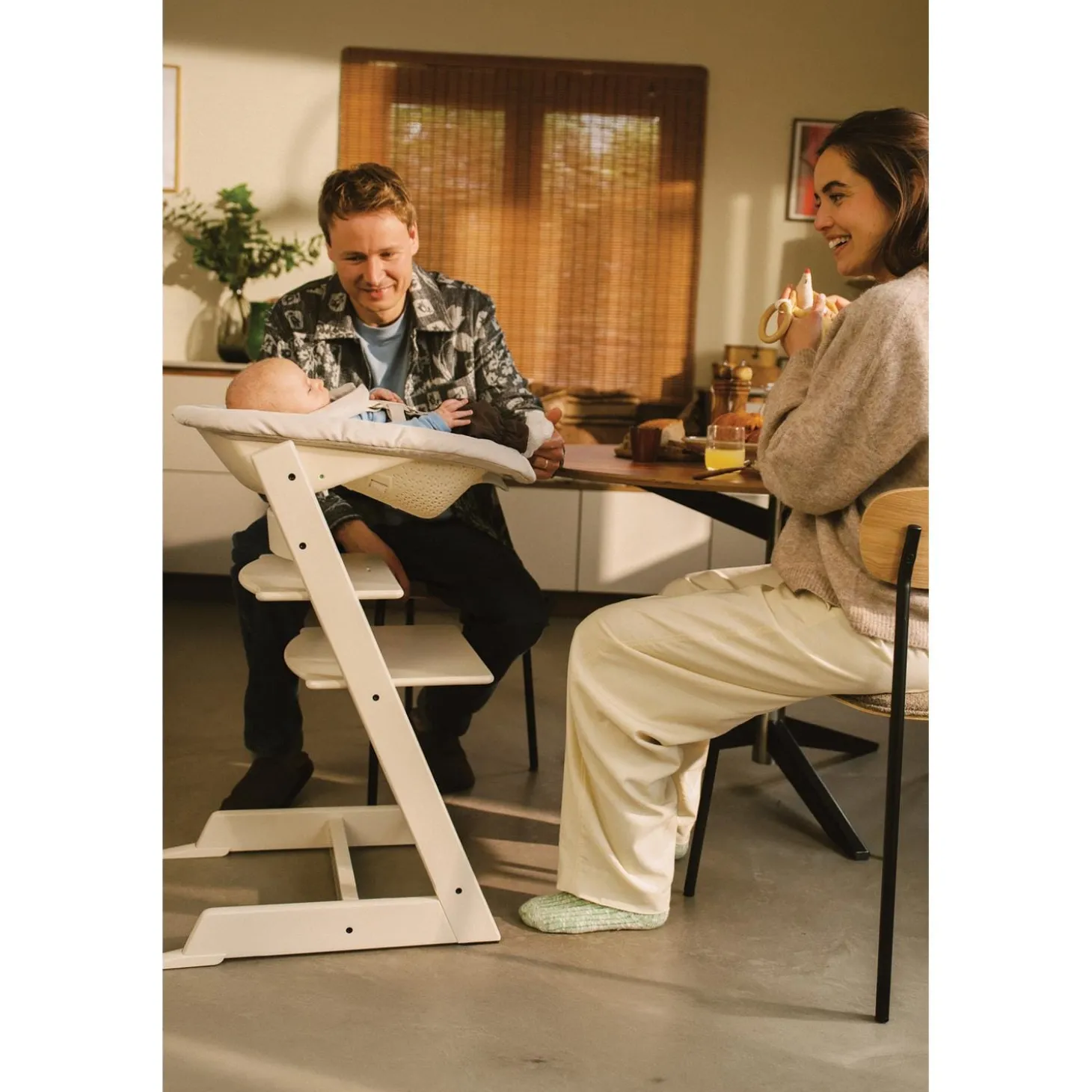 Stokke Pack chaise Tripp Trapp et Newborn set Vanilla White