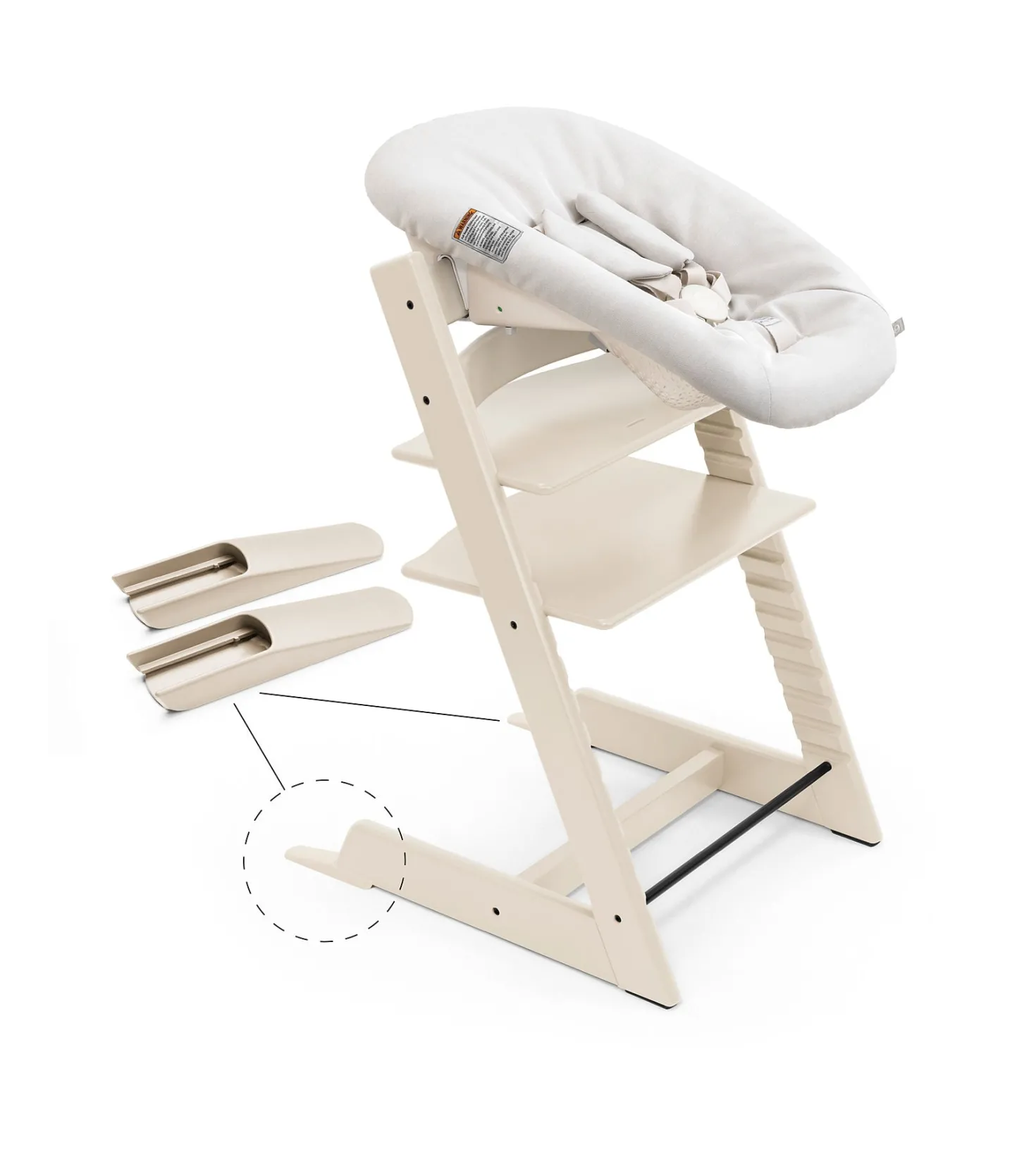 Stokke Pack chaise Tripp Trapp et Newborn set Vanilla White