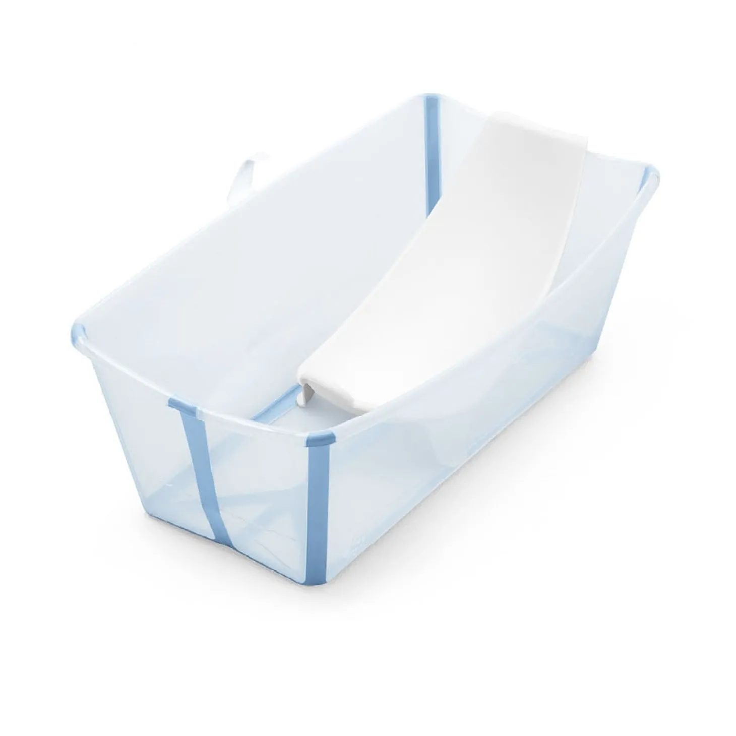 Stokke Pack Flexi Bath baignoire avec transat Transparent Bleu Ocean