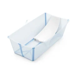 Stokke Pack Flexi Bath X-Large baignoire avec support Transparent Bleu Ocean