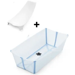Stokke                    Pack Flexi Bath X-Large baignoire avec support    Transparent Bleu Ocean