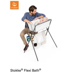 Stokke                    Support de baignoire Flexi Bath    Gris