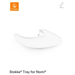 Stokke                    Tablette pour chaise haute Nomi    White