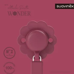Suavinex Attache sucette silicone Wonder Viva Magenta