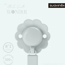 Suavinex                    Attache sucette silicone Wonder    Illusion Blue