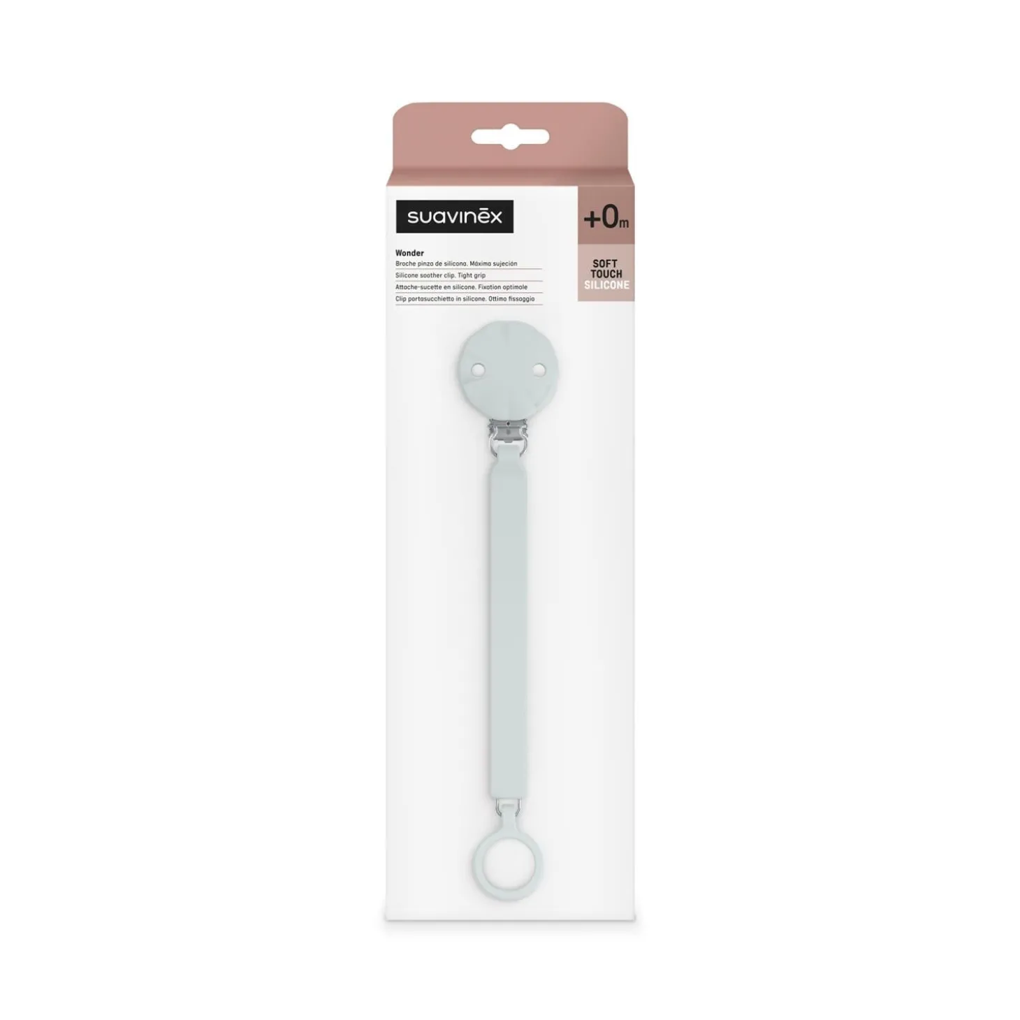 Suavinex Attache sucette silicone Wonder Illusion Blue