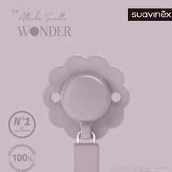 Suavinex Attache sucette silicone Wonder Mist Lavande