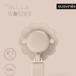 Suavinex Attache sucette silicone Wonder Mauve Chalk