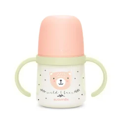 Suavinex                    Biberon à Anses Wild&Free Night & Day    Rose