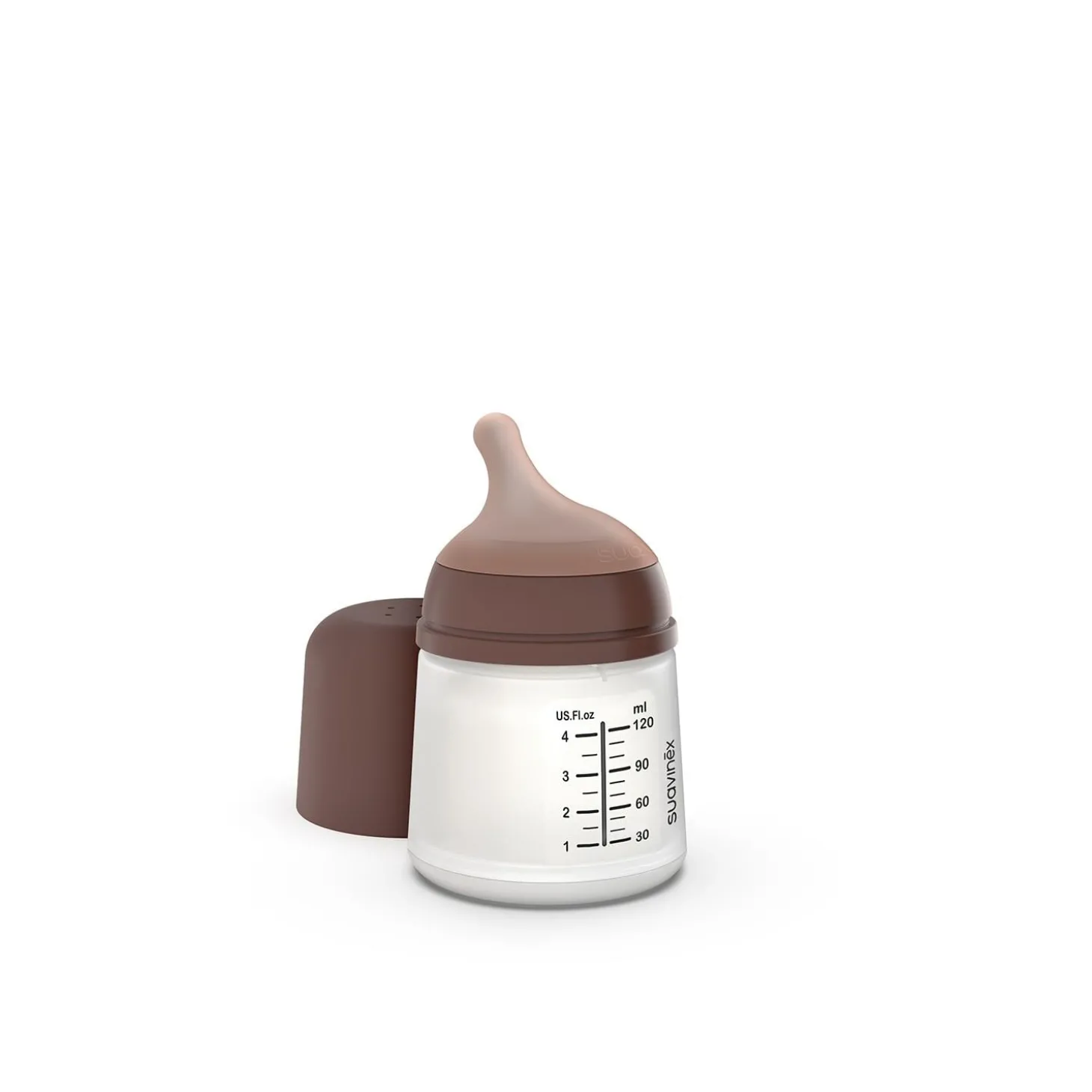 Suavinex Biberon Anti-Colique Zero.Zero Marron Deep - 120 ml