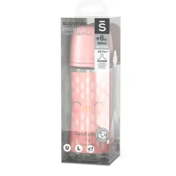 Suavinex Biberon Bonhomia avec tétine Sxpro L Rose 360 ml